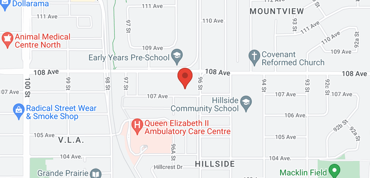 map of 9608 107 Avenue